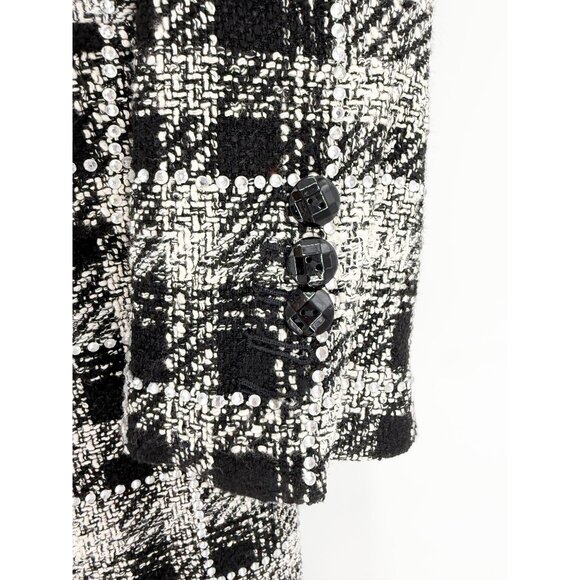 Veronica Beard Sondra Tweed Plaid Print Mini Dress Size: M | US 6 - Picture 8 of 14